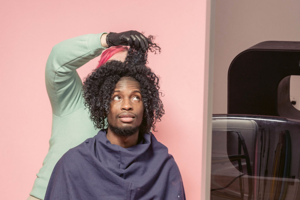 Inclusive hair services on curly hair